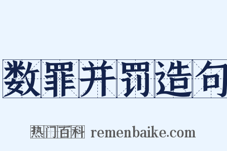 数罪并罚造句是什么意思的图片